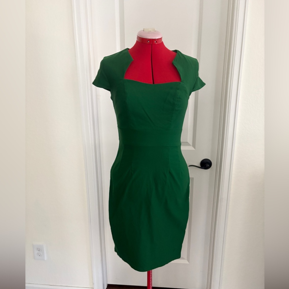 Grace Karin Classic Green Midi Dress